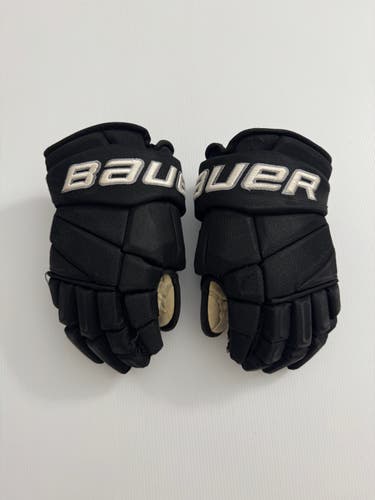 Used 14" Bauer Vapor Team Pro Stock Hockey Gloves - Black