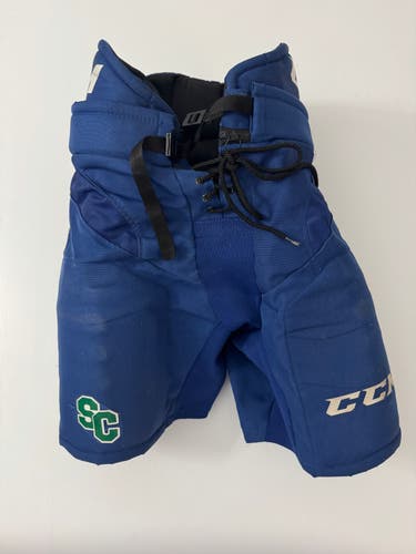 Used Senior Medium CCM HP31 Pro Stock Hockey Pants - Royal/Green/White
