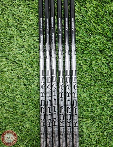 NEW UNCUT MITSUBISHI KURO KAGE 60IR IRON SHAFT SET SENIORS 60G .370 TIP 42" BRAN