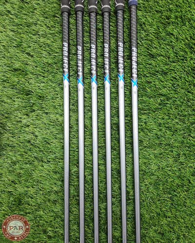 PROJECT X PXI 6.0 IRON SHAFT SET STIFF 112G .355 TIP VERYGOOD
