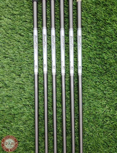 AEROTECH STEELFIBER I95 IRON SHAFT SET STIFF 95G .355 TIP VERYGOOD