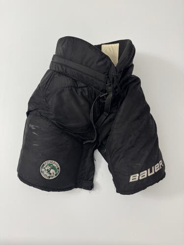Used Senior Medium Bauer Custom Pro Stock Hockey Pants - Black