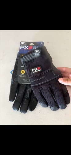 Black Large Men's Gloves (New)