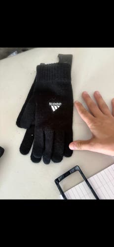 Black Large Adult Unisex Adidas Gloves (New)