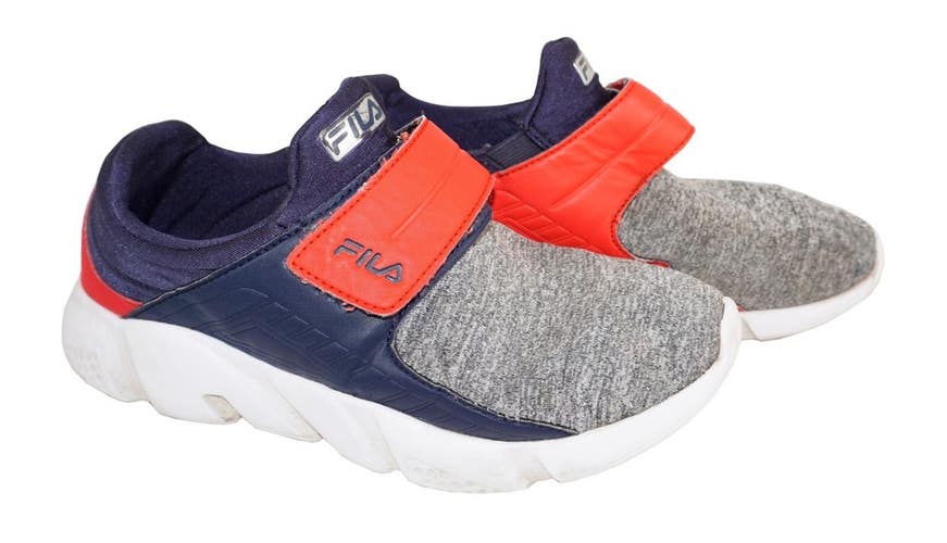 Fila Trainers 3RM01024-077 Size 4  Youth Red/Blue Shoes - Kids 4Y Sneaker