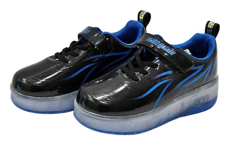Kids 4 - Light Up Shoes w/ Wheels - USB Charge LED Light Up Roller Skate Size 36
