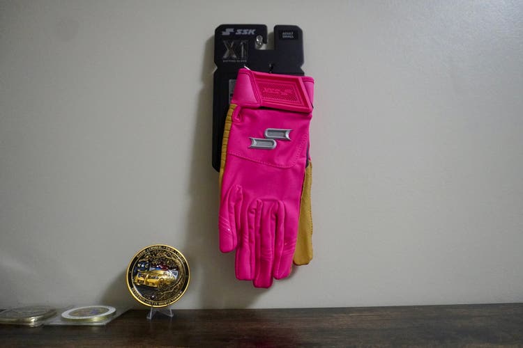 Adult Small 44 Pro Batting Gloves (New)