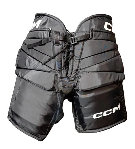 New Large CCM HPG12A Pro Stock Goalie Pants - Black