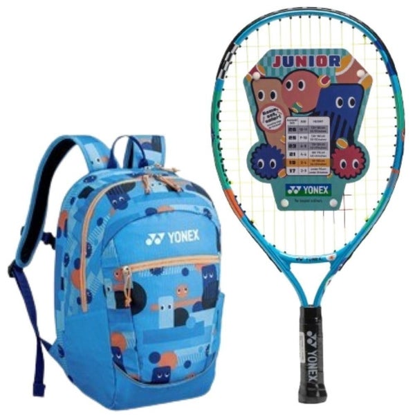 Eye Racquets Yonex 19 Inch Ocean Blue Junior Tennis Racquet Bundled with a Junior ...