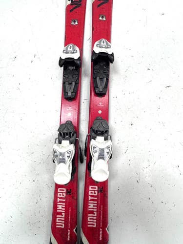 Used Volkl UNLIMITED AC Boys DH Ski/Binding Red 130 cm 11860-S000312542