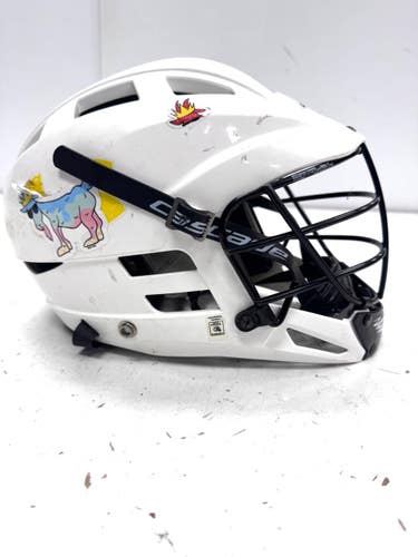 Used Cascade CS Lacrosse Helmet White One Size 11860-S000315325
