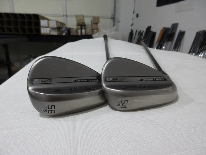 Left-Handed Titleist Vokey SM10 Nickel Wedge Set - 54.10- 58.10- Senior Graphite