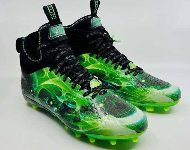 Size 9 - Under Armour UA Spotlight Lux MC LE Slime Football Cleats (NO BOX) 3025