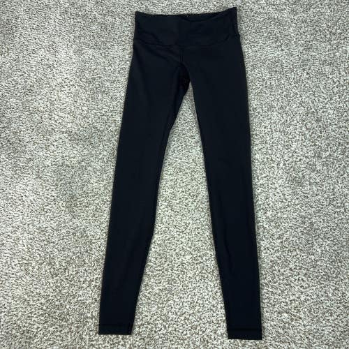 Lululemon Pants Womens 6 Black Ankle Leggings Mid Rise Yoga Gym Athletic Workout
