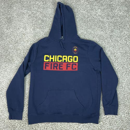 Chicago Fire FC Sweatshirt Mens XL Blue MLS Soccer Fanatics Hoodie Fleece A9