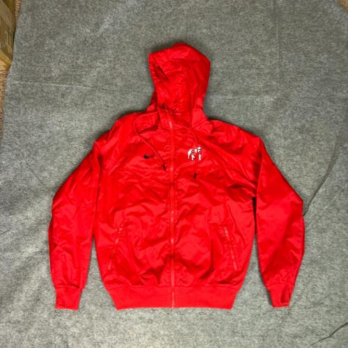 Georgia Bulldogs Jacket Small Red Nike Windbreaker Retro Windrunner Raglan Zip
