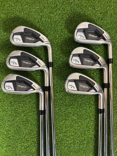 Men's 2022 Callaway Rogue ST Max Right Handed Iron Set Stiff Flex (Used)