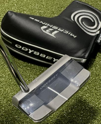 Odyssey Microhinge Double Wide Double Bend Blade Putter 35" w/ Headcover NEW