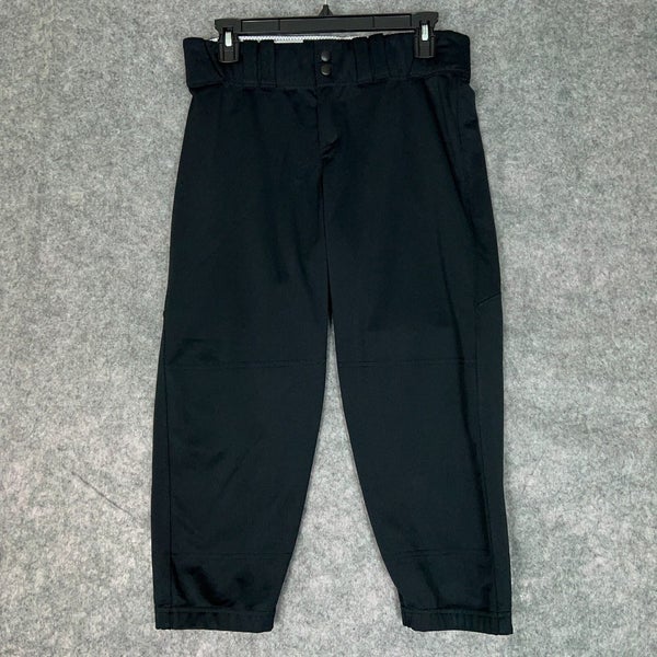 Under Armour Mens Football Pants Medium Black White Snap Button 3/4 Length A25