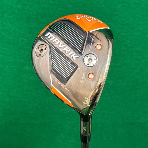 Callaway Mavrik Sub Zero 15 Fairway 3 Wood Even Flow Riptide 5.5 60g Regular