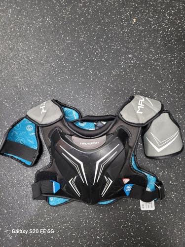 Used Maverik CHARGER EKG Lacrosse Shoulder Pads Black SM 11849-S000044119