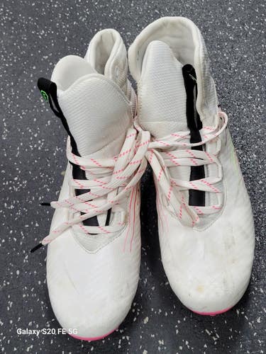 Used Under Armour LAX Cleats Girls White Youth 06.0 11849-S000044121