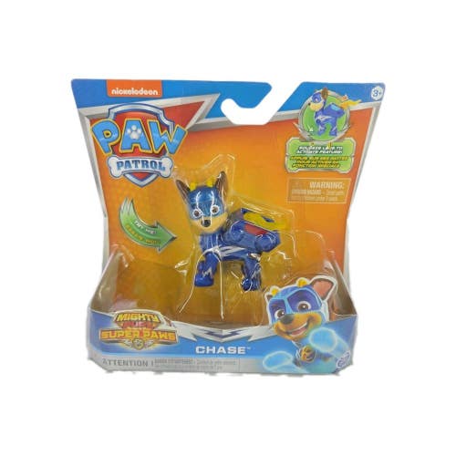 Paw Patrol Mighty Pups Super Paws Chase Figure Nickelodeon Toy