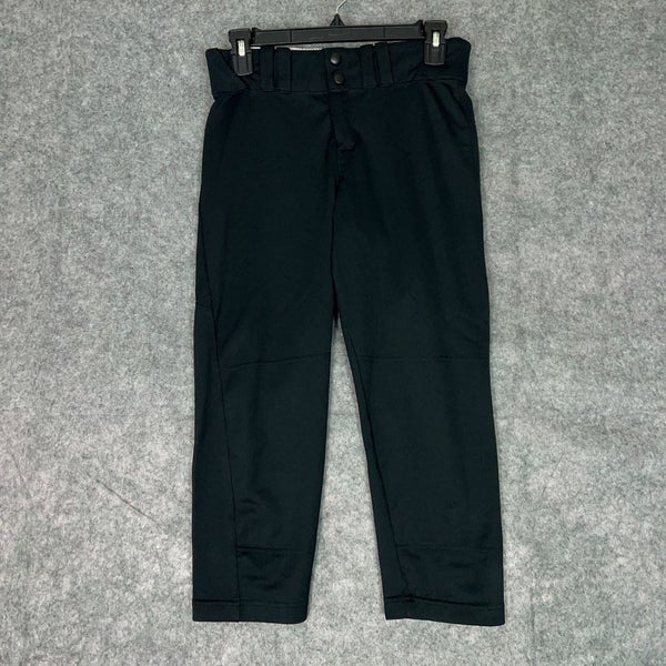 Under Armour Mens Football Pants Medium Black White Snap Button 3/4 Length A26
