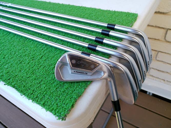 Callaway '21 X Forged CB (5i-PW) Iron Set w/ Project X 120g 6.0 Stiff Shafts