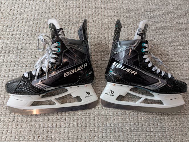 Black 2026 Bauer Supreme F40 Hockey Skates Regular Width 8 (Used)