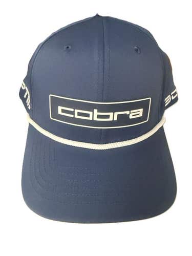 Cobra Tour Tech Rope Logo Cap (Deep Navy/White, Adjustable) Golf Hat 2026 NEW