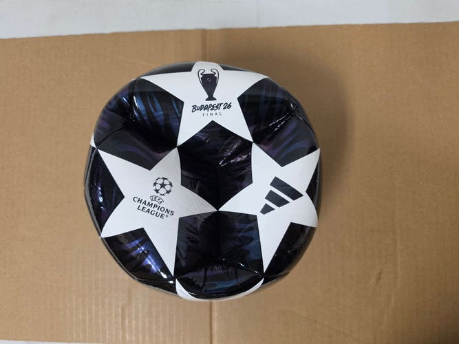 New adidas 2026 UEFA Champions League Budapest Final Club Ball - SIZE 5 - JX9091