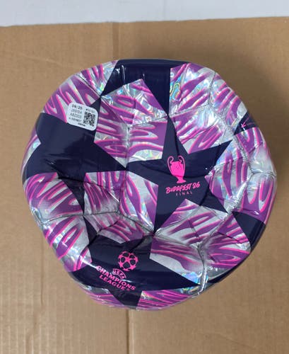 adidas 2026 UEFA Champions League Budapest Final Training Foil Ball - SIZE 5 - JX9104