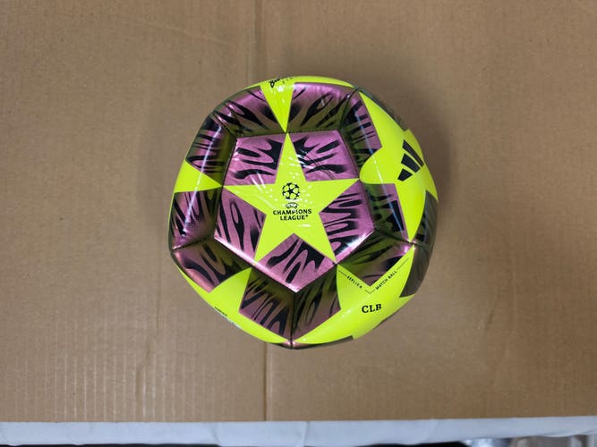 adidas 2026 UEFA Champions League Budapest Final Club Ball - Solar Yellow - Size 3 (JX9092)