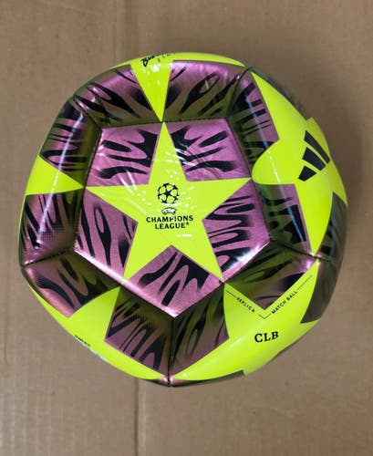 adidas 2026 UEFA Champions League Budapest Final Club Ball - Solar Yellow - Size 3 (JX9092)