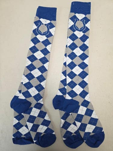 ST2 Mens Size NFL INDIANAPOLIS COLTS Lot of 2 Crew Socks MEDIUM 5-10 New