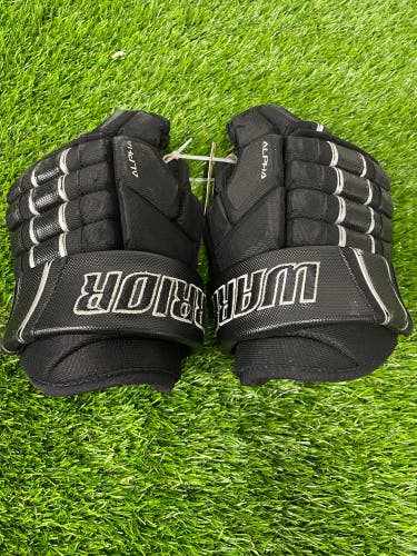 Black Junior Warrior Alpha FR Pro Gloves 10" (Used)