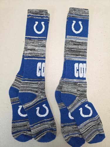 ST6 Mens Size NFL INDIANAPOLIS COLTS Lot of 2 Crew Socks MEDIUM 5-10 New