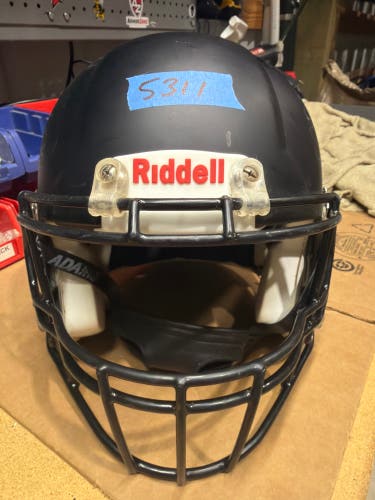 USED RIDDELL SPEED ADULT HELMET - MEDIUM - FLAT BLACK