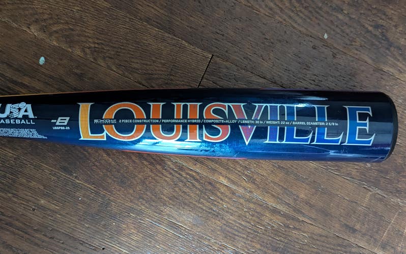 2025 Louisville Slugger Select PWR Hybrid USABat Certified Bat (-8) 22 oz 30" (Used)