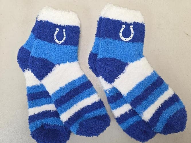 ST13 Mens Size NFL INDIANAPOLIS COLTS Lot of 2 Crew Socks MEDIUM 5-10 New