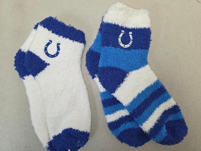 ST15 Mens Size NFL INDIANAPOLIS COLTS Lot of 2 Crew Socks MEDIUM 5-10 New