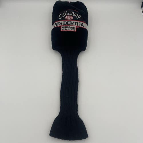 Callaway Golf Club Head Cover Big Bertha Warbird Sole Plate Sock # 1 Driver USED