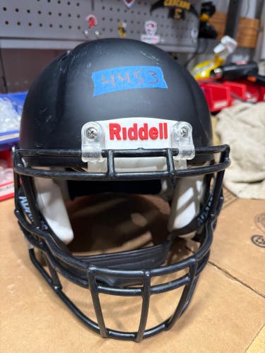 USED RIDDELL SPEED ADULT HELMET - LARGE - FLAT BLACK