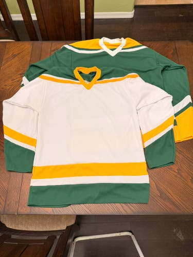 Green Yellow  White Medium Men's Jerseys: Set of 2 (Used) Home/Away set