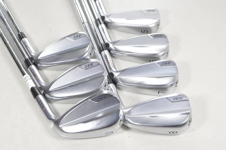 Ping i530 5-W,UW Iron Set Stiff Flex Red Dot Right DG MID S300 100 Steel #226831