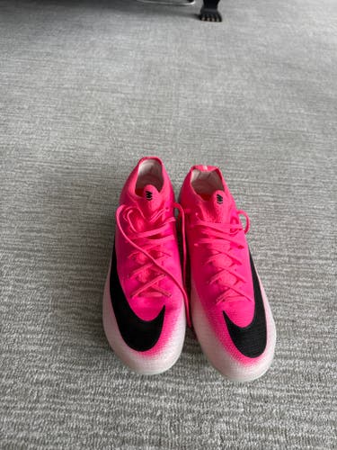Pink Men's Size M 10.0 (W 11.0) Nike Mercurial Vapor Elite Cleats (New)