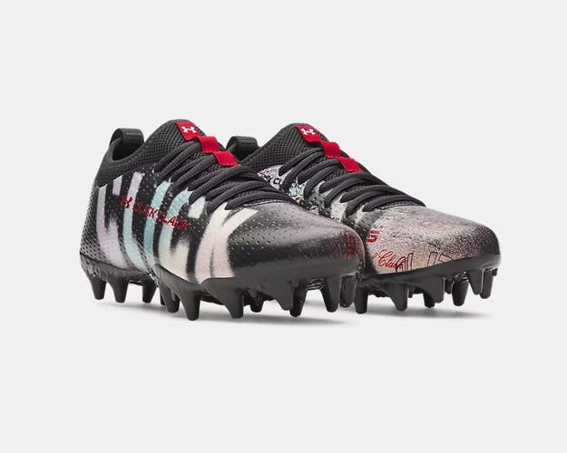 new youth size 6 Under Armour UA Blur Select Jr Click Clack football Cleats 6006222-016