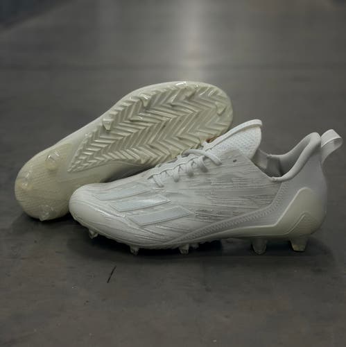 Adidas ADIZERO Football Cleats Triple White men’s size 10.5 *BRAND NEW* GX5413
