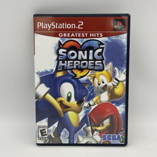 Sonic Heroes (Sony PlayStation 2, PS2, 2004) CIB Complete W/ Manual Tested